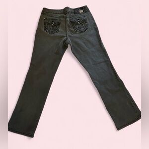 One Love Y2K Black Embellished Bootcut Jeans ✨Size 10